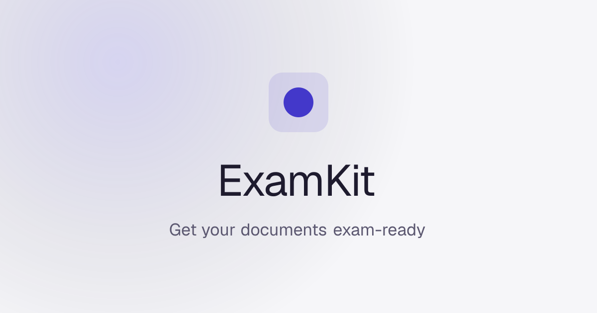 ExamKit screenshot